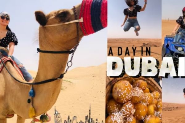 Camel Safari in Desert Dunes